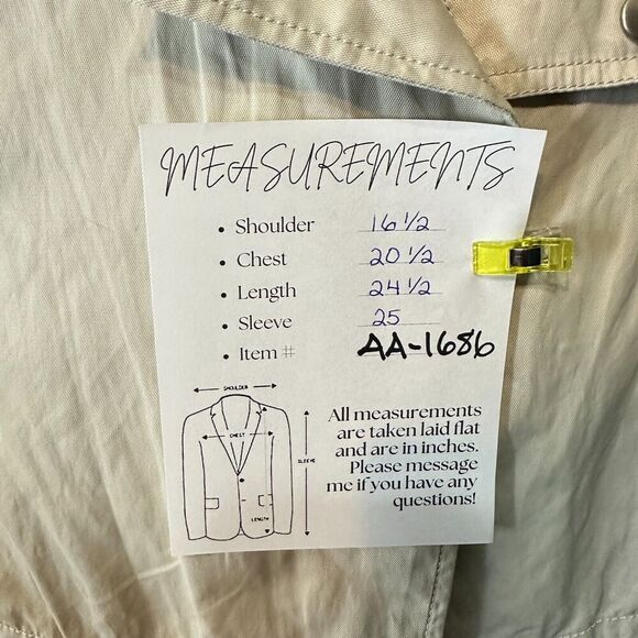 2/$30 Talbots Moto Jacket Asymmetrical Zip Size 14 Tan Neutral Cinch Waist - Picture 2 of 14